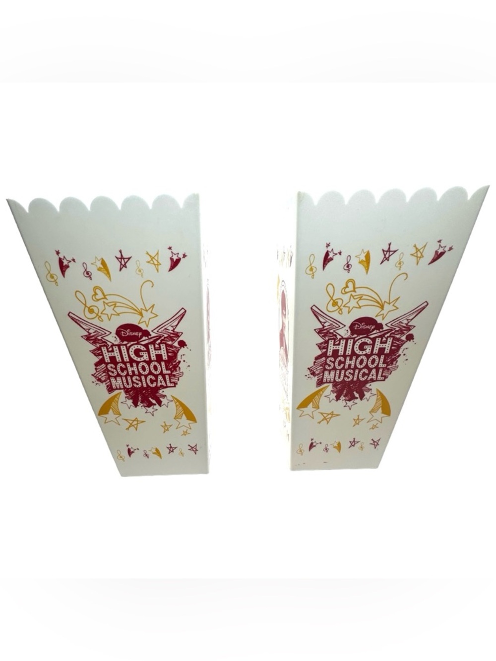 Disney High School Musical Popcorn Boxes - White and Gold